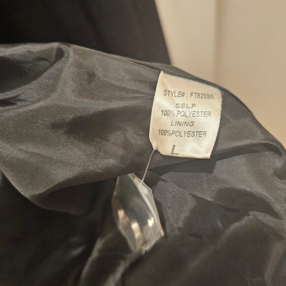 Rehab Maxi Black Coat Size Large - Picture 8 of 9